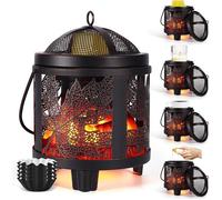 Brûleur Cire Parfumée Électrique,Motif de Feuille érable Lampe aromatique électrique 4 en 1 pour Cire Bck maple Leaf