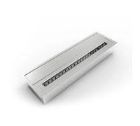 Brûleur de Cheminée - Inox - 4 5 L - Bio Éthanol - 61x18 7xH9 5 cm - Sans Fumées