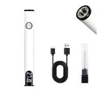 Brûleur de fil rechargeable, 3 niveaux de tension, 510 embouts, USB-C, pour travaux manuels, bleu