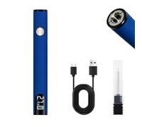 Brûleur de fil rechargeable, 3 niveaux de tension, 510 embouts, USB-C, pour travaux manuels, bleu