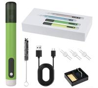 Brûleur de Fil USB Rechargeable pour 8s pour chauffage Brûleur | Chauffe en 8 secondes, contrôle pour précis, pour idéal pour couper fil synthétique, perles, tissu(Green)