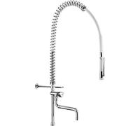 Brûleur de lave-vaisselle Delabie + HB433000 sans bras, sortie télescopique + tube de montée court