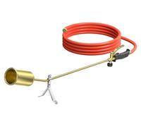 Brûleur de mauvaises herbes désherbeur thermique - 58 kW - Longueur 85 cm - Tuyau 5 mètres - Désherbage sans produits chimiques - Pour terrasse, allée et dalles