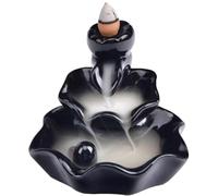 Brûleur d'encens à Reflux en céramique, brûleur d'encens en Cascade, Fontaine avec Petit Support pour la Relaxation, Le Yoga, la Purification, la méditation