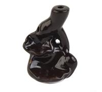 Brûleur d'encens à refoulement en céramique en forme de cascade pour décoration d'intérieur, aromathérapie, méditation, encens non inclus (4#)