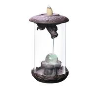 Brûleur d'encens à refoulement, porte-encens en forme de dragon, brûleur en forme de cône en cascade, décoration d'intérieur, brûleur d'encens coupe-vent, fontaine de dragon, support d'encens