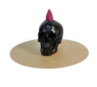Brûleur d'encens en cône de crâne | Fontaine à refoulement | Cônes d'encens à refoulement pour la décoration de la maison d'Halloween, centre de table effrayant, étagère gothique