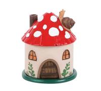Brûleur d'encens en forme de maison champignon : Encensoir Fantaisiste et Parfum | Breloque fabriquée à la main pour ajouter une touche unique | Ambiance tranquille pour la relaxation | Décoration