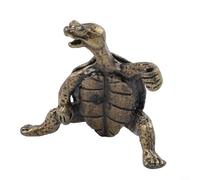 Brûleur d'encens en forme de tortue, support d'encens en alliage de zinc antique pour la méditation, aide au sommeil, décoration d'intérieur zen pour étude, bureau, salon (vert)