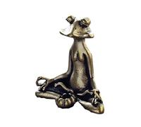 Brûleur d'encens grenouille en laiton | Porte-encens | Statue de grenouille Porte-encens pour méditation, décoration d'intérieur, aromathérapie et utilisation quotidienne de relaxation