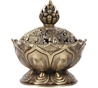 Brûleur d'encens - Lotus - Alliage de zinc - Intérieur - Durable et élégant