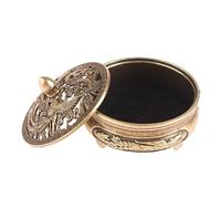 Brûleur D'encens, Porte-encens D'aromathérapie, Brûleur en Métal Vintage, Décoration Orientale Traditionnelle pour Bâtons, Cônes, Résine, Yoga, Salon, Chambre, Méditation