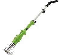 Brûleur électrique pour désherbage - Brûleur à air chaud - Pour lutter contre les mauvaises herbes - 2 réglages de température - Câble de 17 mètres - Argenté