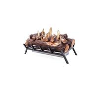 Brûleur en acier de 2500W avec bûches décoratives