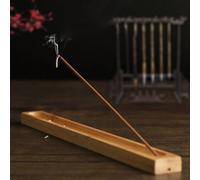 Brûleur et porte-encens multifonctionnel pour l'aromathérapie 40 parfums de lavande,1 porte-encens en bambou (sans encens),40 roses,Porte-encens + 40 bâtons d'encens à la lavande,40 bâtons de bois de 