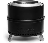 Brûleur extérieur de 19 pouces sans conduit, pour combustion au bois. Poêle de camping portable en acier inoxydable avec support, bac à cendres amovible et coffre de rangement étanche