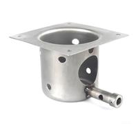 Brûleur Granulés Fer pour robuste Revêtement Huile Brûleur Granulés(A) | Fer estampé, finition huile protectrice, longue durée de vie, compatible sciure 6mm