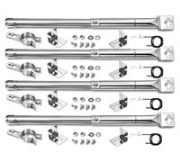 Brûleur pour barbecue au gaz QuliMetal, compatible avec les modèles de 31 à 45 cm - Accessoires universels réglables (lot de 4)