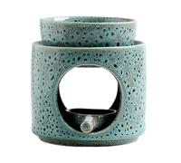 Brûleurs Huile Essentielle en Céramique, Lampe À Parfum en Céramique, Porte Bougie avec Petite Cuillère, Diffuseur De Cire Réutilisable, Oil Burner pour Cadeaux De Décoration Intérieure