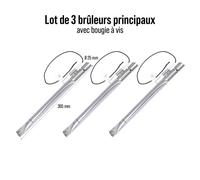 Brûleurs inox somagic - lot 3