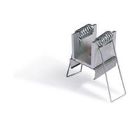 brumberg brumberg Clip de montage 53012000 aluminium brut Set 2 pièces Quantité:1