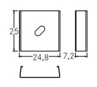 brumberg brumberg Clip de montage pour profil 53010000 aluminium Set 2 pièces Quantité:1