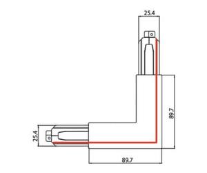 brumberg brumberg Connecteur d'angle 90° SL extérieur blanc 87127070 Quantité:1