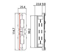 brumberg brumberg Connecteur électrique 87114070 blanc plastique Quantité:1