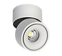 Brumberg LED plafonnier Construction structur efficacité énergétique A + + - A avec LED intégré 9,8 W, diamètre 10 cm, 10,5 cm, blanc 12061073