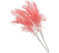 Brume courte artificielle pour feuilles de fougère pour événements de mariage, décoration extérieure, décoration d'intérieur, design floral et séances photo (rose foncé)
