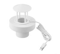 Brumisateur à 4 LED, 300 ml/h, humidificateur d'air nébuliseur pour fontaine à eau, bassin, machine à brume lumineuse colorée pour fête d'Halloween, aquarium, jardin, blanc
