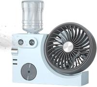 Brumisateur de refroidissement de table rechargeable, ventilateur portable pour intérieur, bureau, maison, été, chambre à coucher, dortoir, bureau