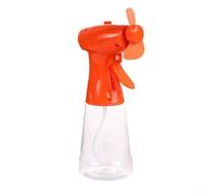 Brumisateur d'eau portable alimenté par piles pour refroidissement en déplacement, capacité du réservoir de 500 ml, taille portable pour intérieur et extérieur (orange)