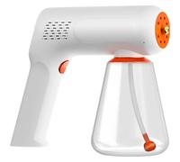 Brumisateur électrique de désinfection - Nano pistolet pulvérisateur sans fil à lumière bleue - Atomiseur réglable à 2 vitesses - Batterie de 2000 mAh - Pulvérisateur portable pour la maison, le