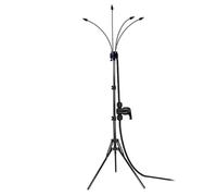 Brumisateur sur Pied pour terrasse extérieure brumisateur de terrasse avec diffuseur Rotatif à 360° système de Refroidissement extérieur à Hauteur réglable 1, 04 1, 60 m