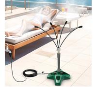 Brumisateurs sur pied pour terrasse extérieure,système de refroidissement par brumisation portable amélioré(8m)brumisateur sur pied