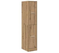 Brun Armoire d'apothicaire, CLARENCE, Armoire à pharmacie/cuisine, Chêne artisanal 30x41x144,5 cm Bois d'ingénierie LV2433