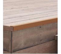 Brun Cornière de terrasse 5 pcs WPC 170 cm Marron clair - Tapis & revêtements de sol H17785
