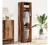 Brun Garde-robe, JILL'S, Armoire penderie, Pour chambre, vieux bois 50x50x200 cm, bois d'ingénierie LV1454