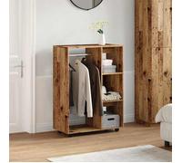 Brun Garde-robe, JILL'S, Armoire penderie, Pour chambre, vieux bois 80x40x110 cm, bois d'ingénierie LV1617