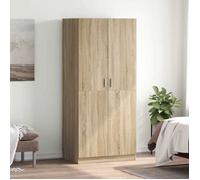 Brun Penderie de Rangement - Magnifique Garde-robe - charge 3 kg par compartiment - Chêne sonoma 80x52x180cm Bois d’ingénierie CL211