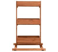 Brun Pot Fleur Stand - ZENCORE® Jardinière 52x30x78cm Bois de sapin Top775740661