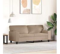 Brun SOFA - PHSH - Canapé avec 2 places - contemporain - Cappuccino 140 cm Similicuir C1743