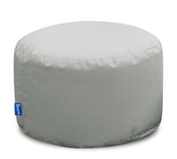 Bruni Pouf L Gris Rocher - Pouf Rond avec Remplissage, Coussin de Sol Confortable, Repose-Pieds intérieur et extérieur, Housse Amovible et Lavable pour Adultes et Enfants