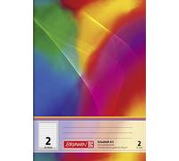 Brunnen 104538202 Cahier d'exercices 32 pages lignées avec marge Classe 2 Format A5