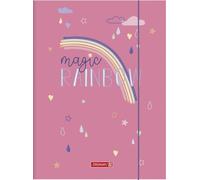 BRUNNEN 1047030222 Chemise Magic Rainbow, A3, hauteur max. de remplissage : 10 mm, rose