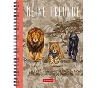 BRUNNEN 1062091221 Livre des amis Safari World, 165 × 200 cm, 80 pages, brun