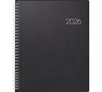 BRUNNEN 1076101906 Agenda Mod. Manager Wt 7 weektimer 2026 210×260 mm, plastique, noir