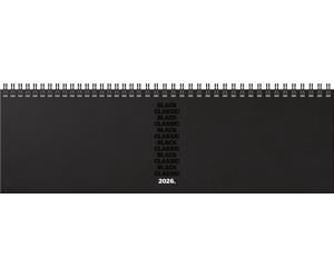 BRUNNEN 1077460066 Querterminbuch33x10cm BlackClassic