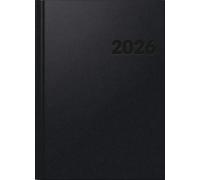 BRUNNEN 1078160906 Buchkalender A4 1W/2S sw
